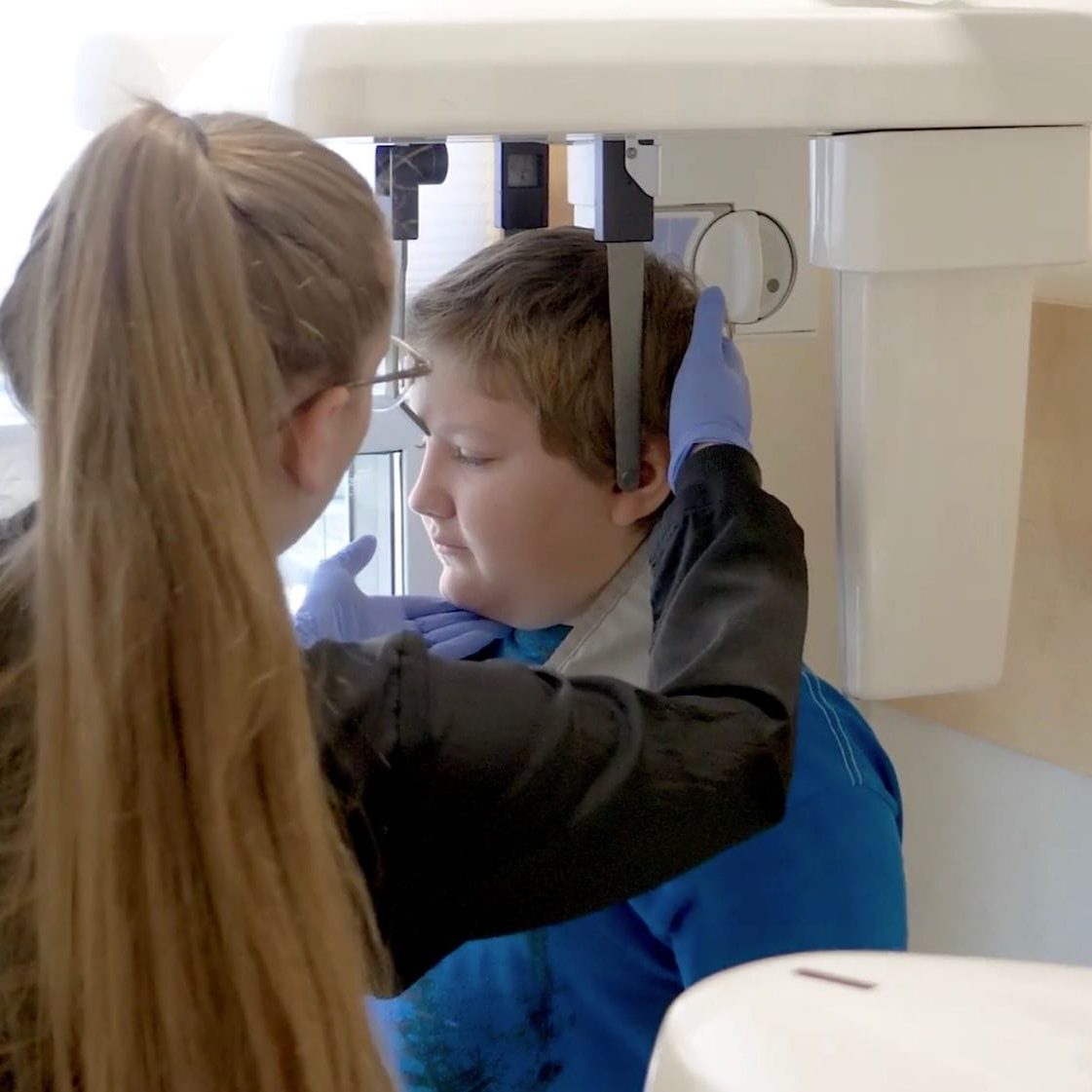 4 Young boy having x-rays taken
